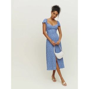 Reformation Baxley dress in Eve